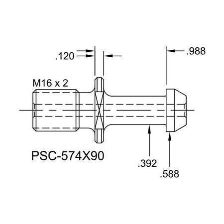 Tj Davies Co Coolant Through Retention Knob PSC-574X90